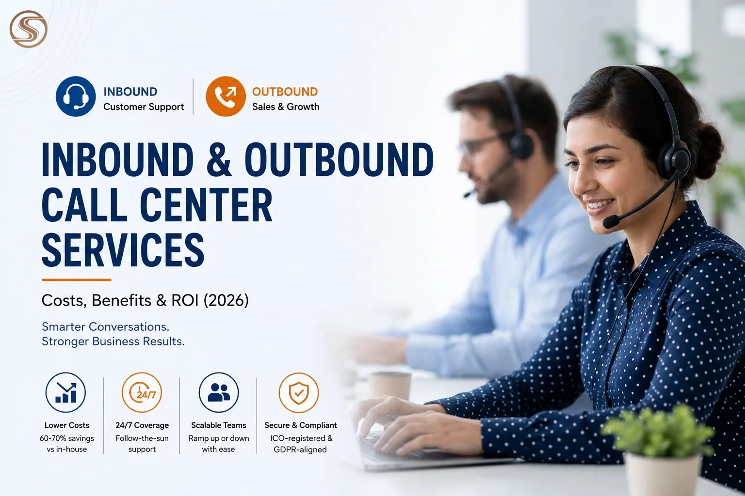 Inbound and Outbound Call Center Services: Costs, Benefits & ROI (2026)