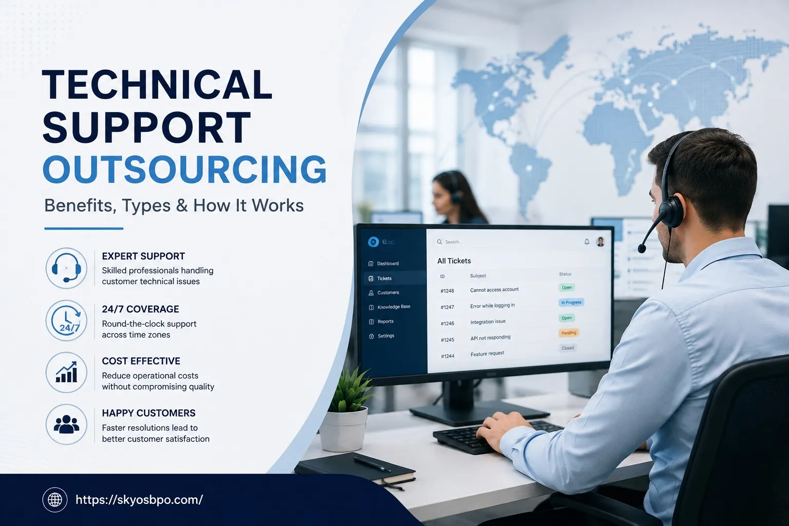 Technical Support Outsourcing Services: Types, Benefits & How It Works